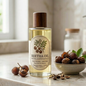 Natural soapnuts (reetha) used for herbal hair care products